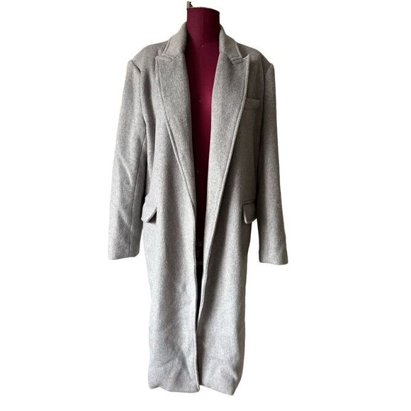 Line & Dot JOHN COAT size S Gray Open Front Revolve - Picture 5 of 14